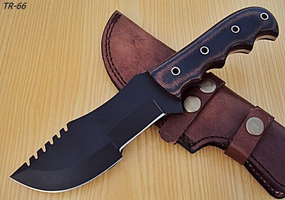 TR-61- Custom Handmade Hi-Carbon Steel (1095) 10.00 Inches Tracker Knife.