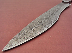 RG-62 Handmade Damascus Steel 15.00 Inches Bowie Knife - Exotic Wood Handle