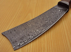 CP-1318- Custom Handmade Damascus Steel 12.00 Inches Cleaver Knife.