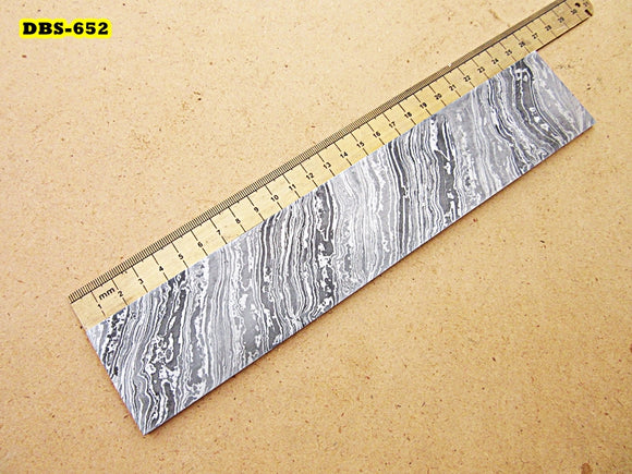 DBS-652, Custom Handmade Damascus Steel Billet Knife / Blank Blade Making Bar