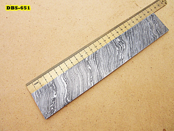 DBS-651, Custom Handmade Damascus Steel Billet Knife / Blank Blade Making Bar