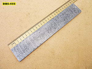 DBS-655, Custom Handmade Damascus Steel Billet Knife / Blank Blade Making Bar
