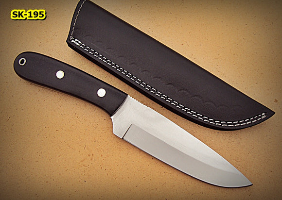 BC-100 Custom Handmade 440c Stainless Steel Knife –  Canvas Micarta Handle