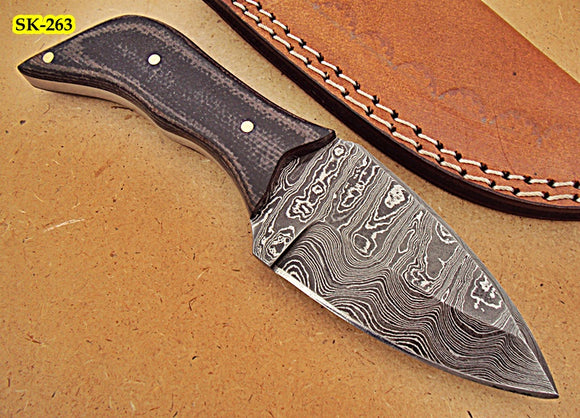 BC-96 Custom Handmade Damascus Steel Knife – Two Tone Micarta Handle