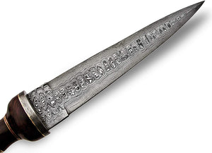 REG-M-22- Custom Handmade Damascus Steel- 15.1" Inches Hunting Knife.