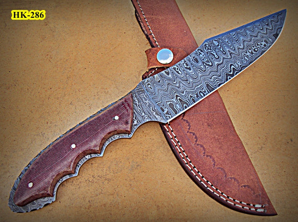 RG-103 Handmade 12.00 Inches Full Tang Damascus Steel Bowie Knife