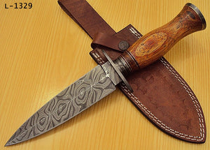 DG-39 Custom Damascus Steel 11.40 Inches Dagger Knife - Gorgeous Exotic Handle