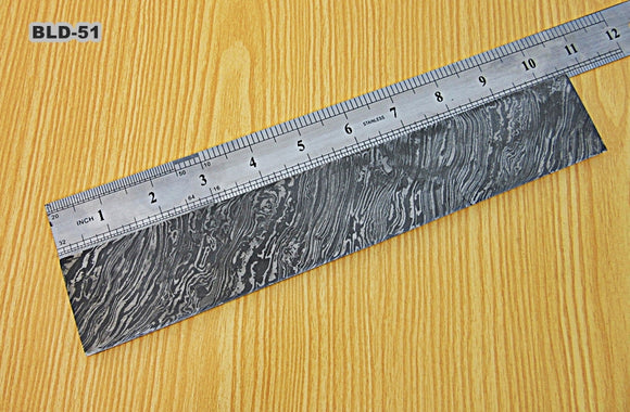 BLD-51, Custom Handmade Damascus Steel Billet/Blank Blade Making BAR
