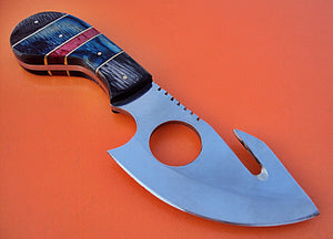 BC-110 Custom Handmade 440C Steel Skinner Knife - Beautiful Doller Sheet Handle with Brass Linning