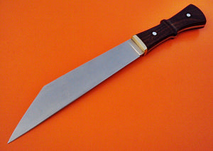 REG-HKJ 310 - Custom Handmade High Carbon Steel SEAX Knife - Stunning Rose Wood Handle