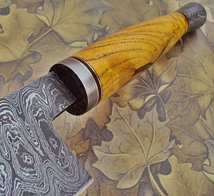 CF-101 Style Damascus Steel Chef Knife – Stunning Exotic wood Handle