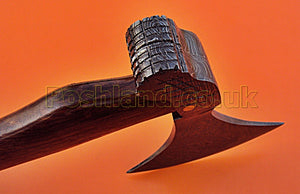 AX-40 Custom Handmade Damascus Steel 17.4 Inches Axe - Solid Rose Wood Handle with Fitting