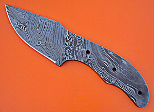 BB-259,  Handmade Damascus Steel 7.4 Inches Full Tang Skiner Knife - Best Quality Blank Blade