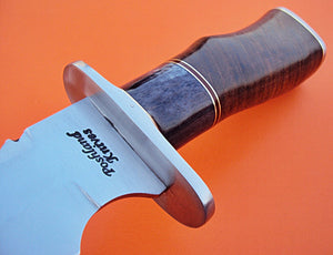 REG-HKJ-303- Handmade High Carbon14.0" Inches Bowie Knife -WallNut Wood & Bone Handle