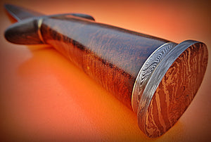 DG-01 Handmade Damascus Steel Dagger Knife – Solid Rose Wood Handle