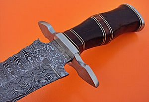 RG-205 Damascus Steel 17.5 Inches Knife – Stunning Black Rose Wood Handle