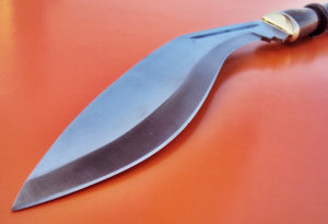 RG-231 Handmade 440 c Stainless Steel 17.4 inches Kukri Knife - Beautiful Doller Sheet Handle with Brass Guard