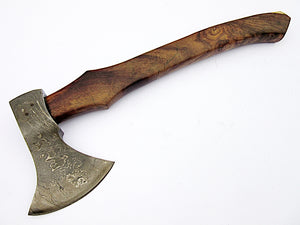 AX-257  Custom made Damascus Steel Axe - Gorgeous and Solid