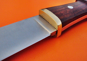 REG-HKJ 310 - Custom Handmade High Carbon Steel SEAX Knife - Stunning Rose Wood Handle