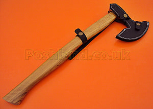 AX-44 Handmade Damascus Steel 19 inches Solid Axe -  Beautiful Olive Wood Handle