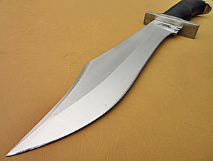 REG-HK-319, Handmade Hi Carbon Steel 15 inches Hunting Knife - Beautiful Two Tone Micarta Handle