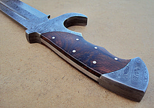 SW-04 Full Tang,  Handmade Damascus Steel Full Tang Sword - Great Piece of Art
