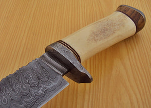 RG-16 Custom Handmade Damascus Steel 15.1" Inches Hunting Knife.