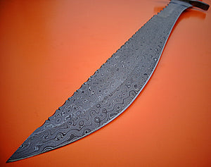 SW-10 Handmade Damascus Steel 22.00 Inches Full Tang Sword - Perfect Grip