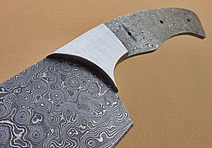 BBC-654,  Handmade Damascus Steel 12 Inches Full Tang Chef Knife with Stainless Steel Bolster - Best Quality Blank Blade