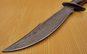 REG-L-1314- Custom Handmade Damascus Steel 15.2" Inches Hunting Knife.