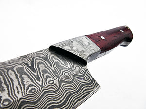 CF-2120- Damascus Steel Chef Knife – Marindi Wood Handle - Best Quality Guaranteed.