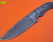 BB-256,  Handmade Damascus Steel Blank Blade Full Tang Skinner Knife