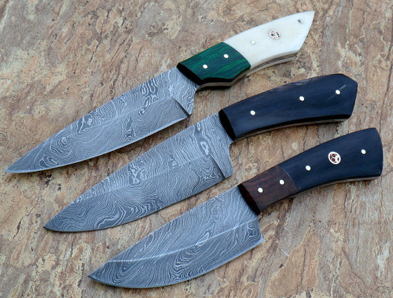 BC-171 Custom Damascus Steel Knives- Ideal for Hunting & Bushcraft