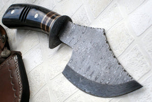 DIST 13-321 Custom made Damascus Steel 12.50 Inches Hatchet - Gorgeous and Solid