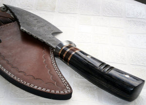 DIST 13-321 Custom made Damascus Steel 12.50 Inches Hatchet - Gorgeous and Solid