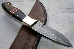 BC-197 Handmade Damascus Steel Bushcraft Knife - Stunning Easy Grip Handle