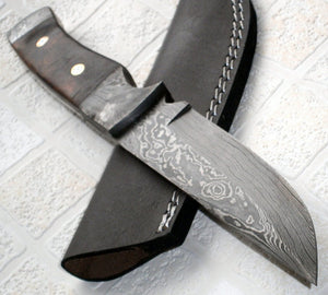 BC- T- 019 Custom Handmade Damascus Steel Knife- Ideal for Camping or Bushcraft