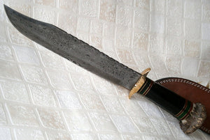 RG-106 Custom Handmade Damascus Steel 15 Inches Classic Bowie Knife