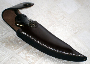 FN-41 Custom Handmade Damascus Steel Folding Knife- Stunning Piece of Art