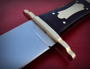 RG-245 Handmade Hi Carbon Polished Steel bowie Knife - Stunning Handle